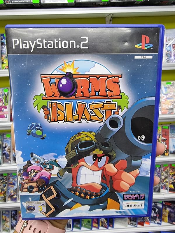 WORMS BLAST PS2 ENGLISH FIRST EDITION COMPLETE SET IN EXCELLENT CONDITION
