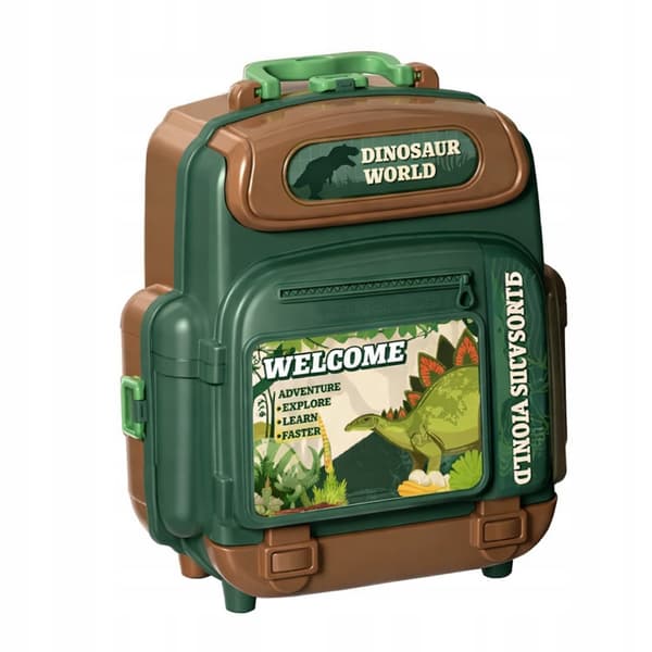 DINOSAURS IN A RUCKSACK – T-REX DINOSAUR FIGURINES – EXPLORER SET – TOY – GIFT