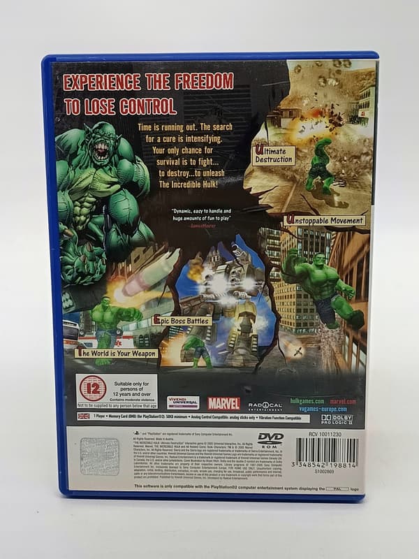 The Incredible Hulk: Ultimate Destruction PlayStation 2 (PS2) – The box itself