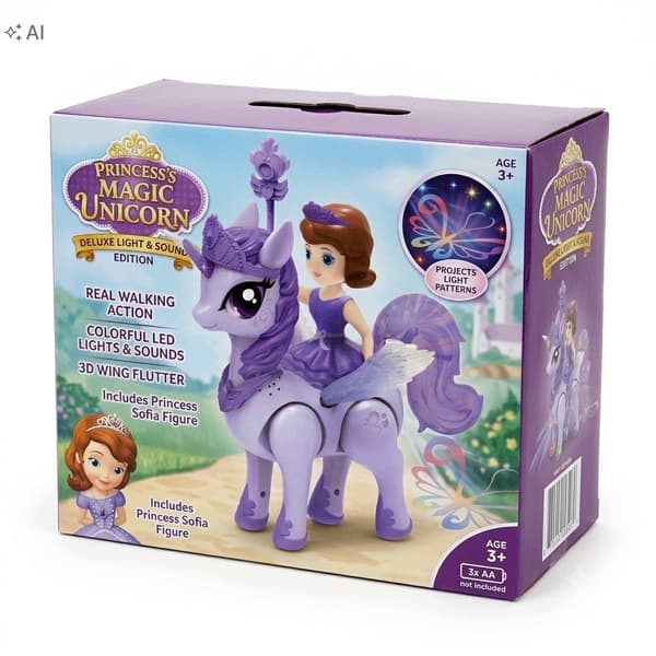 Unicorn and Princess – Glowing Interactive Toy