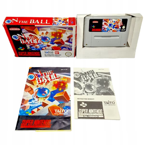 On The Ball SNES game / Nintendo SNES / box / complete set / box / One-off