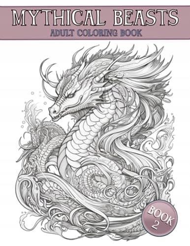 Mythical beasts and magical creatures: a folklore colouring book for adults