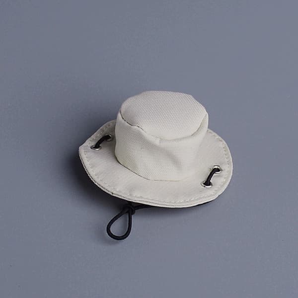 1/12 Mini cowboy hat – Model Doll Toy Props – Mini Western Hat – Mini Hat – White