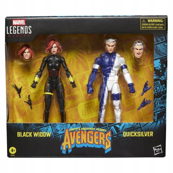 Marvel Avengers: Black Widow and Quicksilver – set of 2 figures, 15 cm