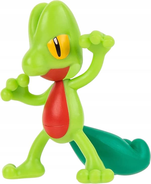 Pokémon set of 6 figures: Treecko, Torchic, Mudkip