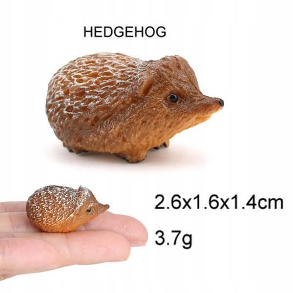 Animal Model Plastic Science Home Decor Play Set Educational Hedgehog