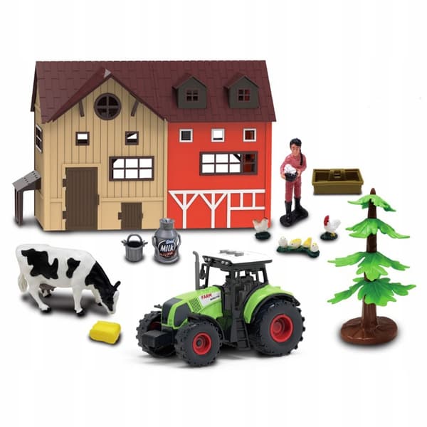 Farm Set: Farm, Battery-powered Tractor, Animals, Barn