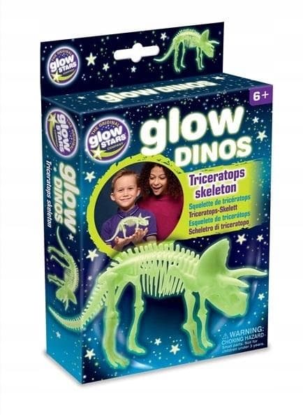 Glow-in-the-dark Triceratops skeleton / Brainstorm