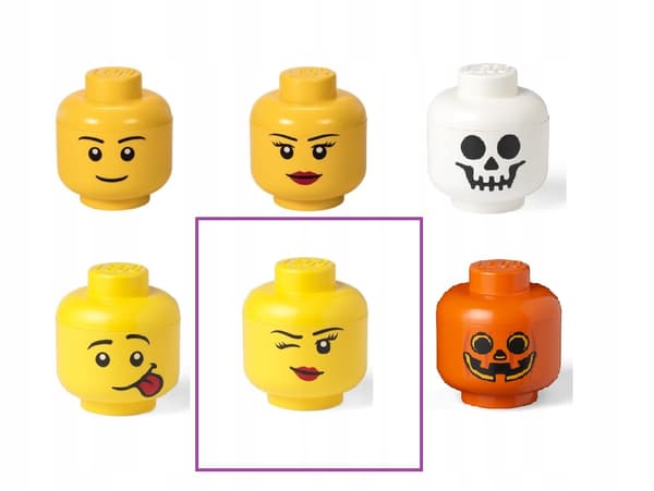LEGO Storage Head (size S) – winking girl, eye
