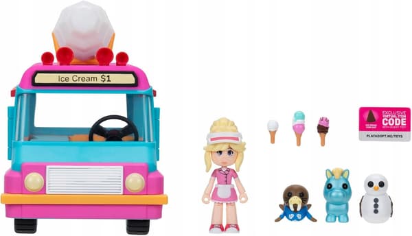 Adopt Me! - Ice Cream Parlour - Figurines with Accessories: Roblox Ice Cream Kiosk Code