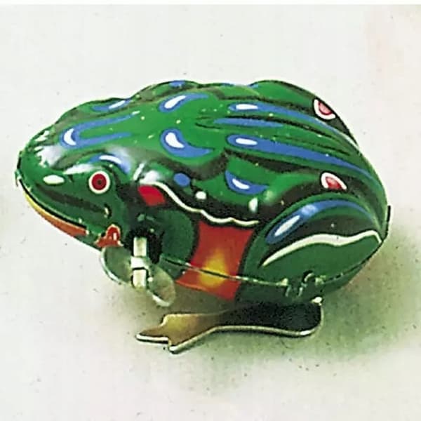 A wind-up jumping toad.