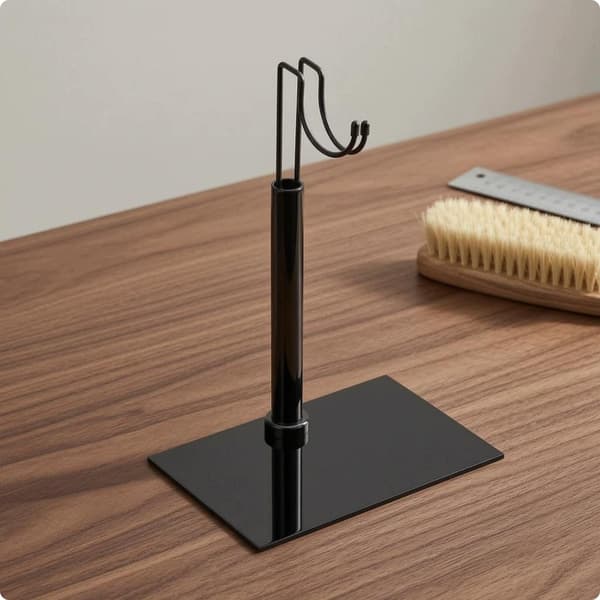 12-inch figure stand Rectangular base 1/6-scale action figure Black B