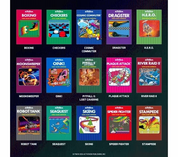 Evercade Activision Collection 2 game – 15 games