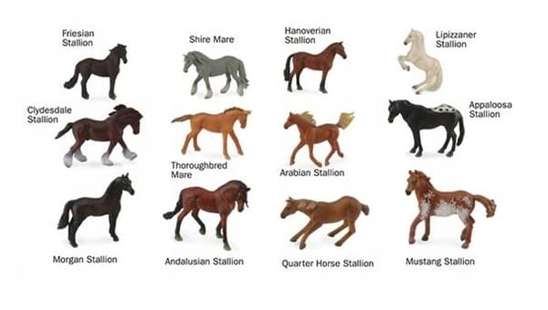 Collecta Mini Horses – metal box
