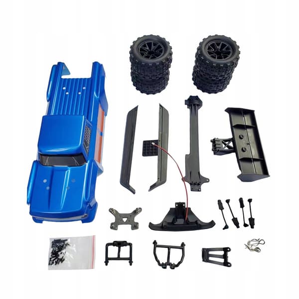 RC Body Shell DIY Replacement Parts with Wheels – Accessory for Wltoys