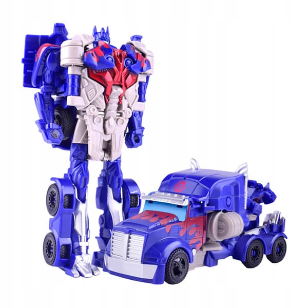 Deformable Robot Toy Model with Articulated Joints and Transformable Car Design – Blue