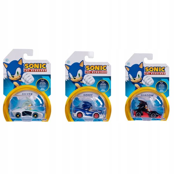 Sonic figurine in a car – Sonic or Silver character