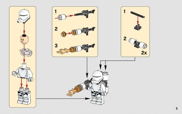 Lego 75166 @@@ STORMTRUPPER sw0666 @@@ minifigure + FLAME THROWER