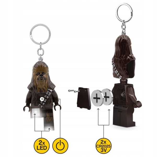 LEGO STAR WARS CHEWBACCA LED KEY RING LGL KE100H