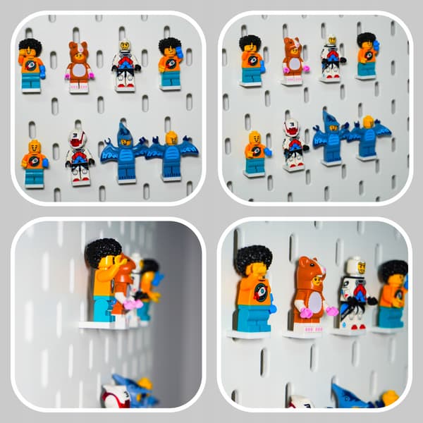 IKEA SKADIS STAND FOR 30 LEGO MINI FIGURES – WHITE
