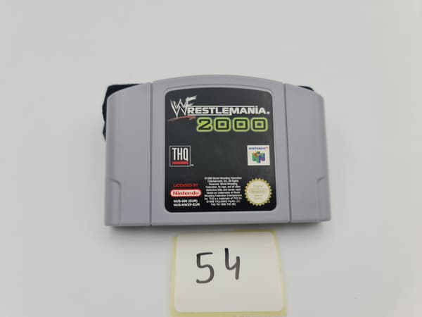 NINTENDO 64 WRESTLEMANIA 2000 CARTON BOX PAL VERSION