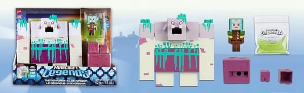 MINECRAFT LARGE LEGENDS SET: Slime Devastator and Guardian – 2x figures HNC08