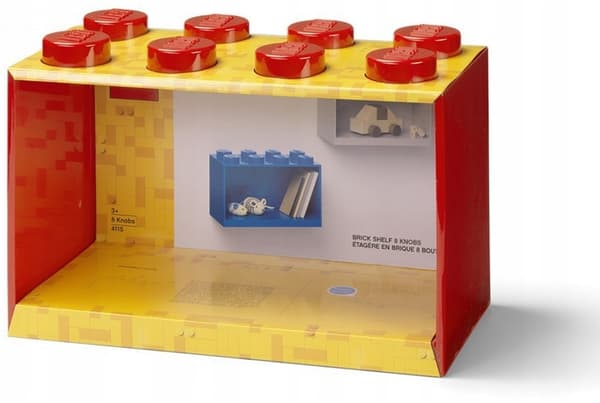 LEGO brick-shaped shelf 41151730, red