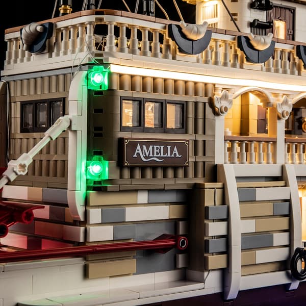 Lighting set for the LEGO IDEAS River Steamer 21356