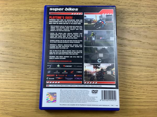 SUPER BIKES RIDING – PS2 game, in excellent condition, complete set