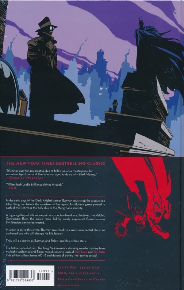 TD2 BATMAN DARK VICTORY DELUXE EDITION Hardback