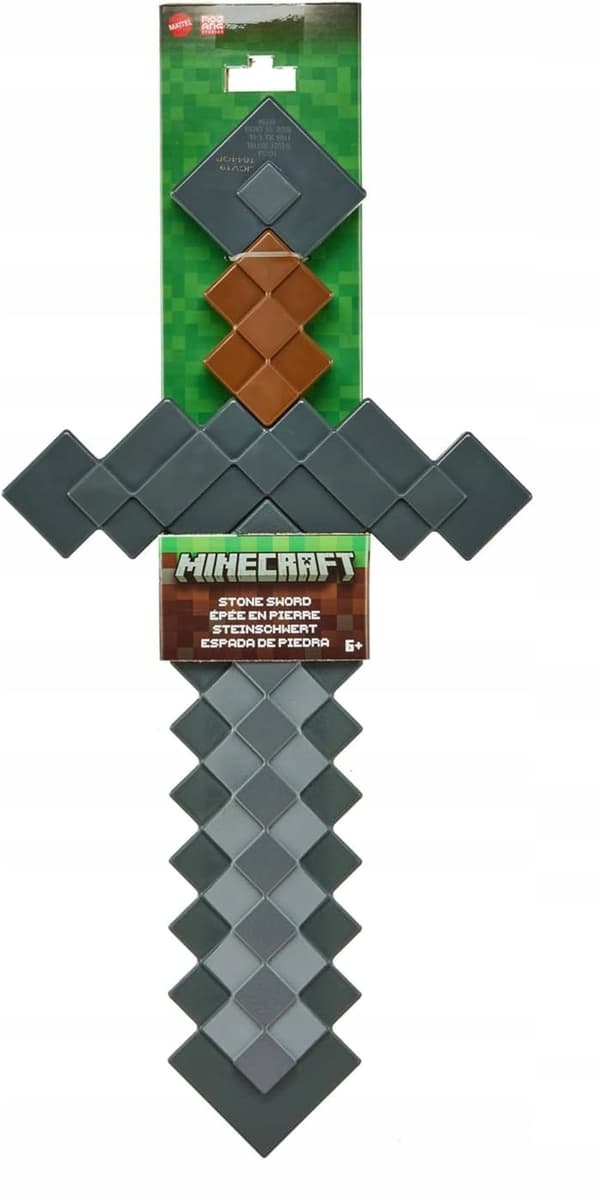 Minecraft pixel stone sword, large sword for children