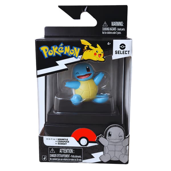 POKEMON Figurines SQUIRTLE Select Original Pokémon figurine, 5cm, blue
