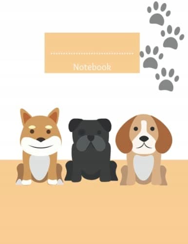 Puppy 02 Wide-ruled Composition Notebook, 150 pages