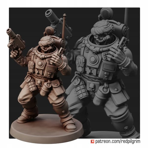 Desert Hawks Command Squad x5 Red Pilgrim-figurer