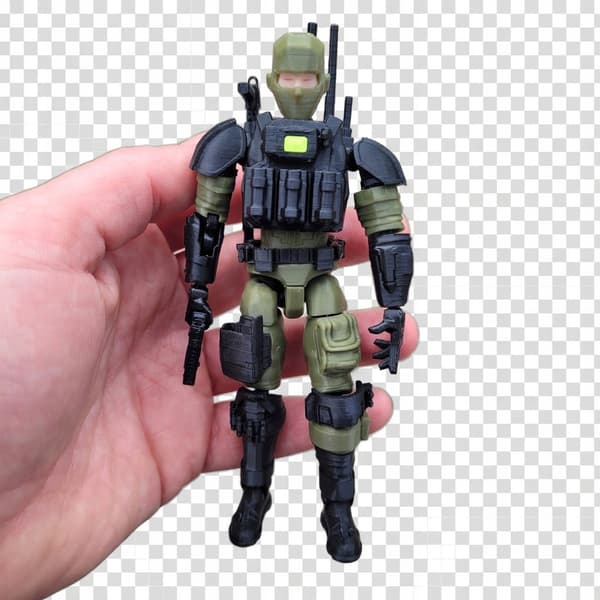 3D figurine – Tactical soldier with Dummy13 kit