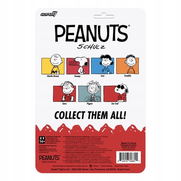 PEANUTS REACTION ACTION FIGURE WAVE 8 JOE COOL 9 CM