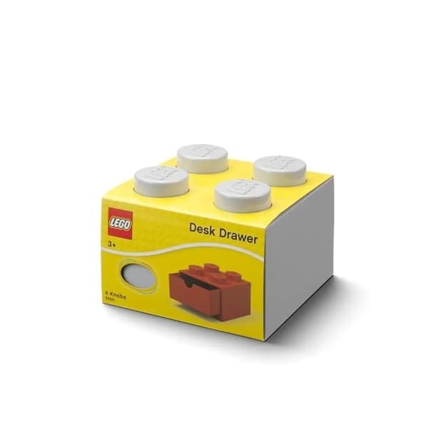 LEGO 4-Drawer Grey Brick Storage Box for Desk NHG