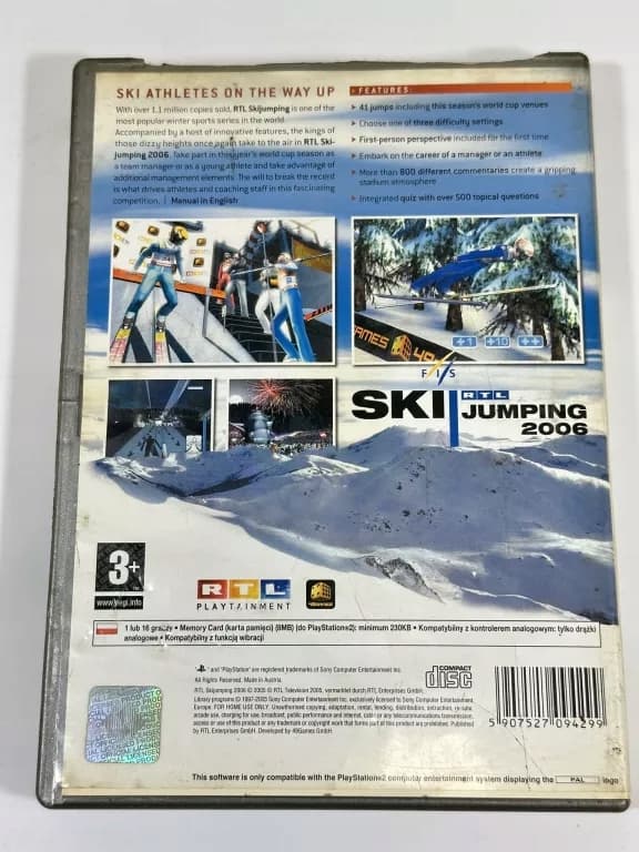 PLAYSTATION 2 GAME: SKI RTL JUMPING 2006 RETRO PS2