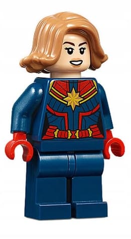 Lego minifigure @@@ CPT. MARVEL + FIRE @@@ from set 76131