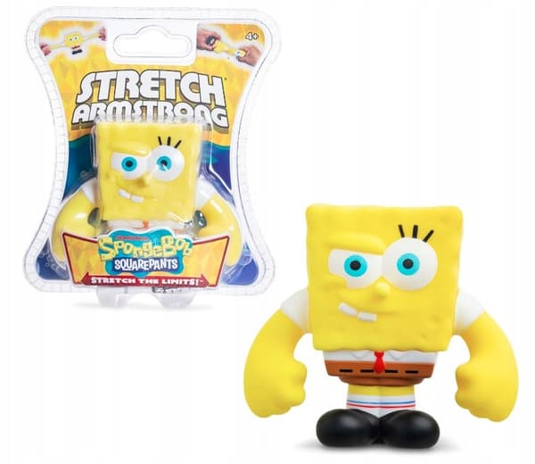 SONGEBOB STRETCH ARMSTRONG STRETCHABLE FIGURINE AND SOFT SQUISHY TOY