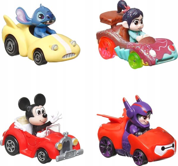 Hot Wheels RacerVerse Disney 4-Car Set