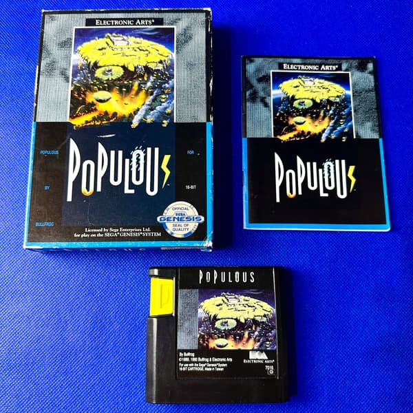 Populous | SEGA GENESIS | MEGA DRIVE | 3xA SET