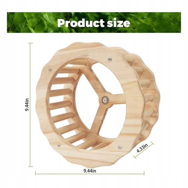Interactive bird toy – with a perch and a wheel – designed to stimulate development