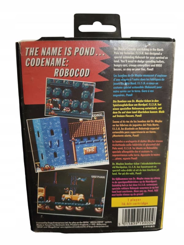 SEGA MEGA DRIVE JAMES POND CODENAME ROBOCOD II / ACTION / PLATFORMER