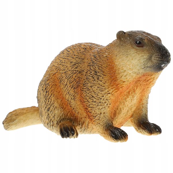 REALISTIC MARMOT FIGURINE – DESK DECORATION