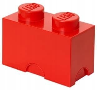 Lego brick container, set 2, red