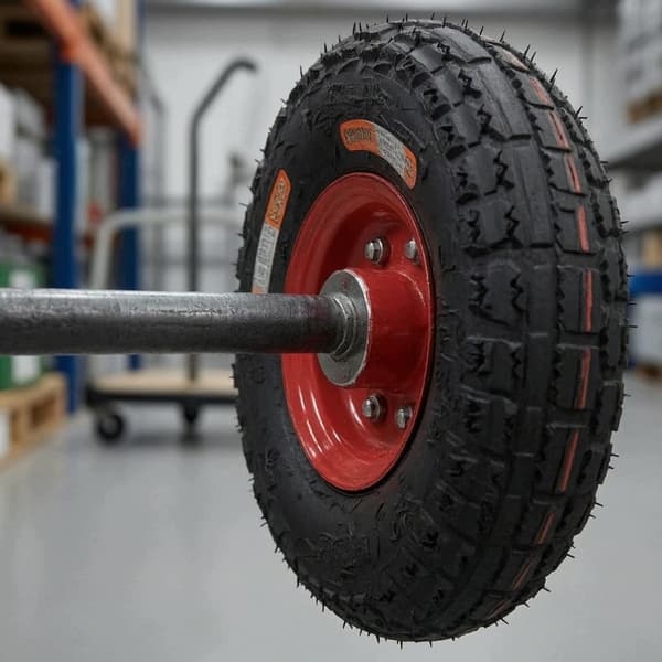 Rubber trolley on wheels