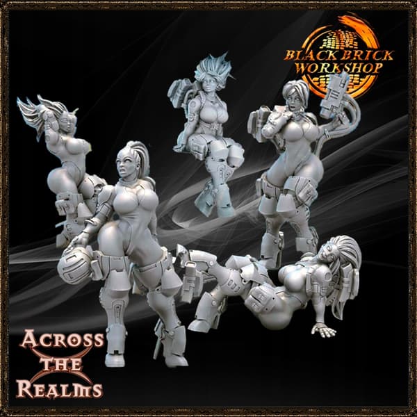 Walkiria Pin-up Set – Tabletop/D&D/GURPS Model