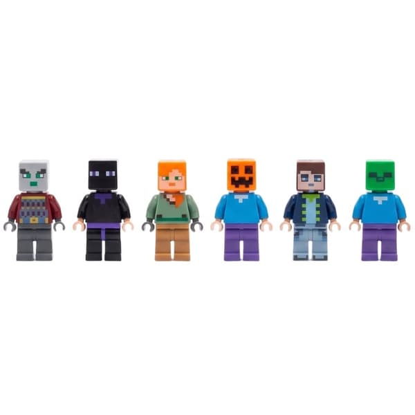 Minecraft Classic Figures – Set of 12 + Accessories – Pixel Kraft Figures