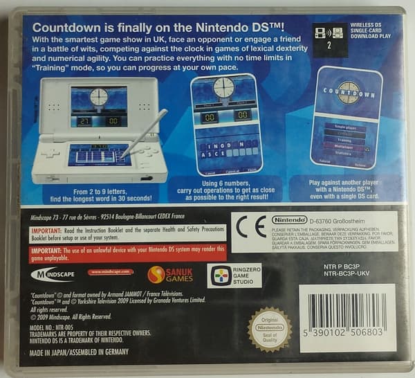 Countdown The Game for Nintendo DS